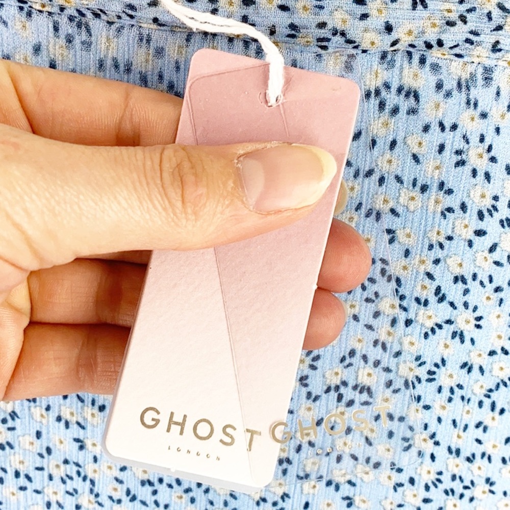 Ghost London Felicia Georgette Tiered Midi Skirt - Picture 10 of 14